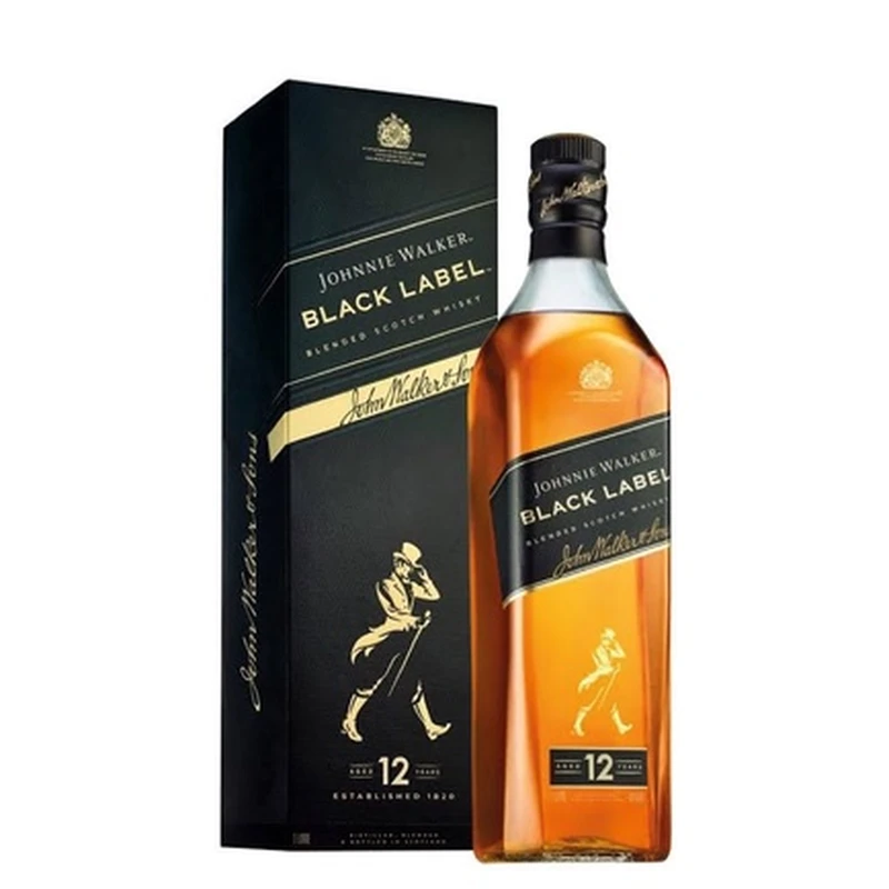 Whisky Johnnie Walker Black Label 1 Litro - Distribuidora São Miguel